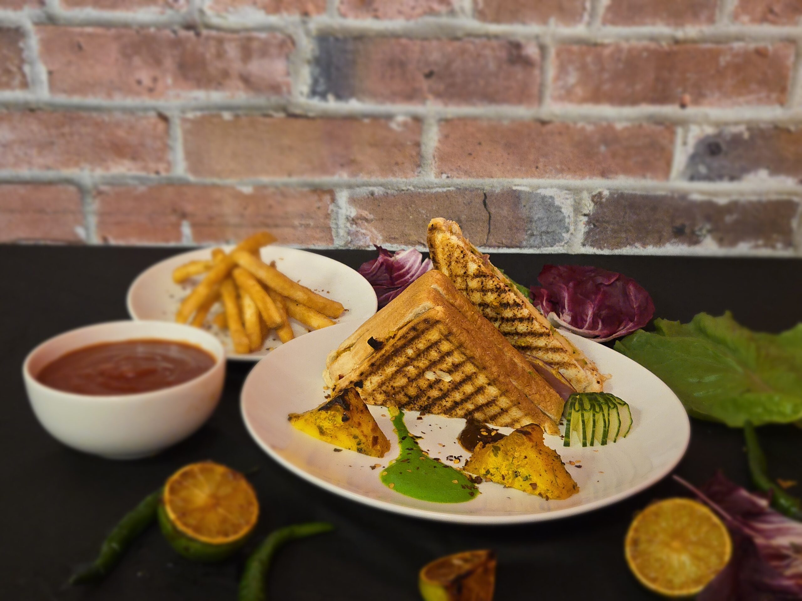 Paneer Tikka Sandwich